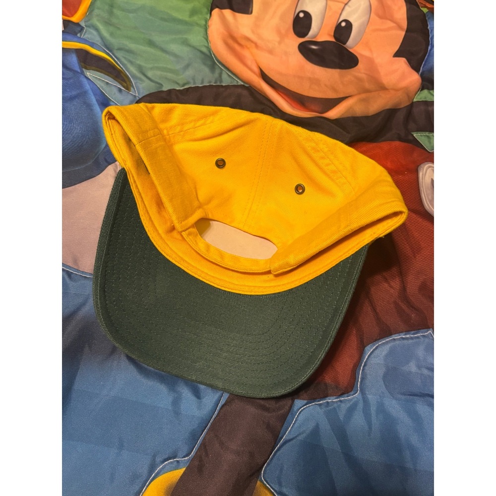 Vintage Headmaster Australia Animal Embroidery Snapback Hat Yellow Green Mens - Picture 2 of 5